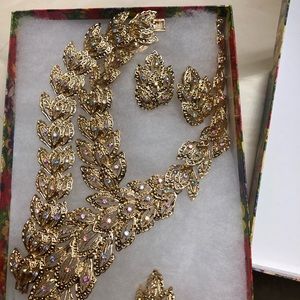 earrings, necklace, ring and bracelet set